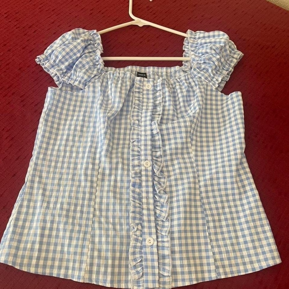 SHEIN milkmaid top